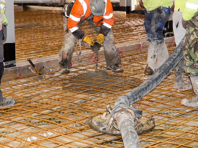 pour concrete floor