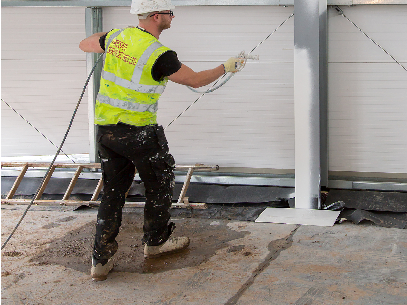 internal coating of steel work to add extra protection