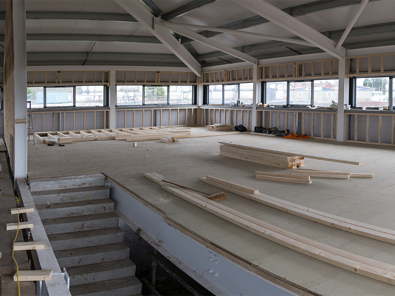 upper office area construction
