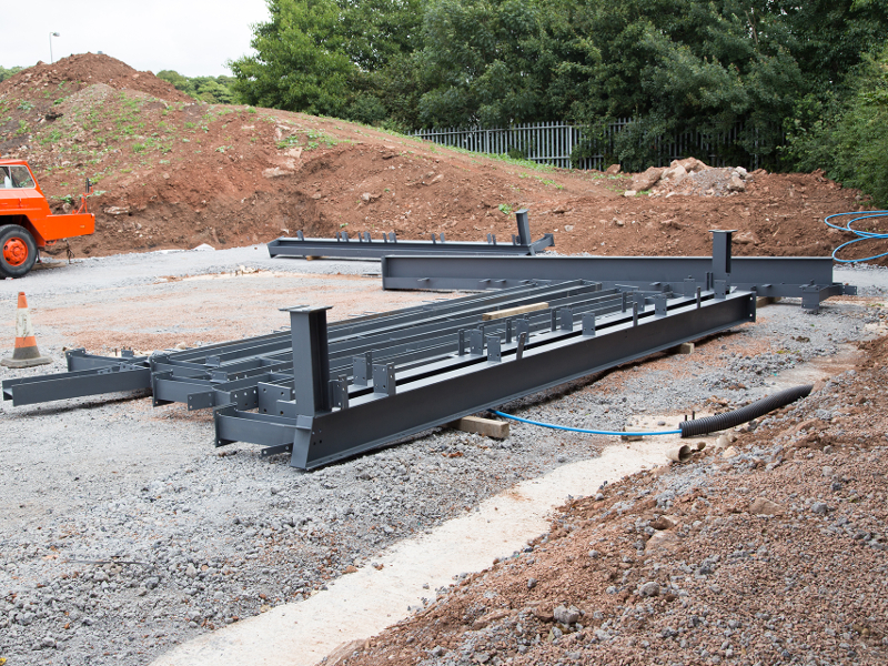 organise and place the steel in position