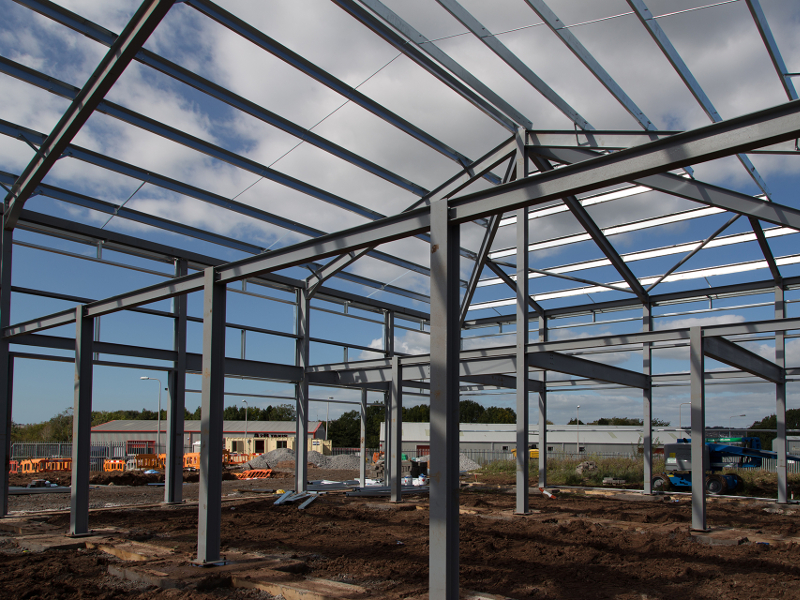 phase 1, atlantic point, steel frame finished