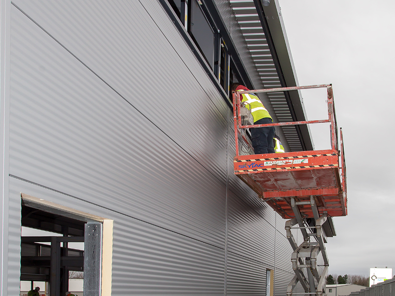 installation of windows on site